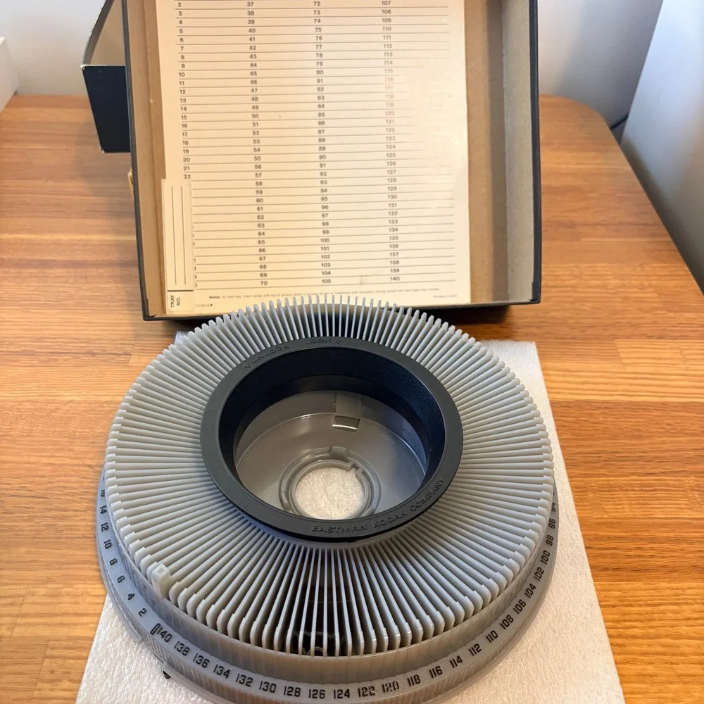 Kodak Carousel Transvue 140 Slide Tray Lot of 3 Projector Trays AS IS